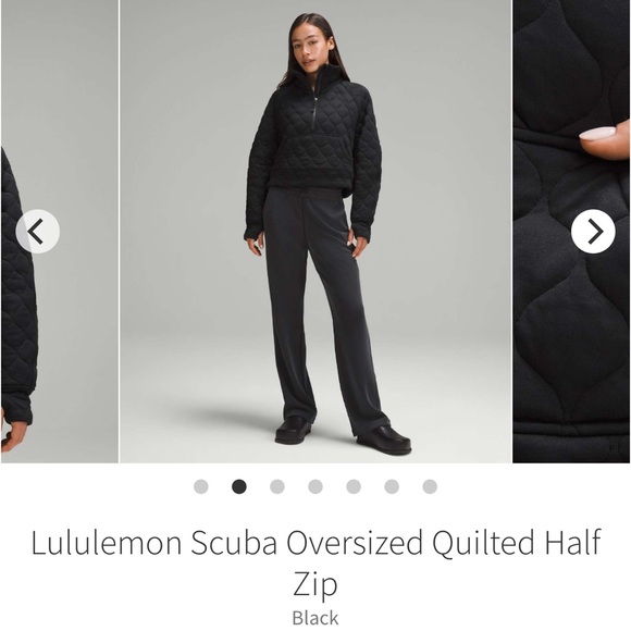 NEW with tags! Lululemon Scuba Oversized Quilted Half Zip
Black sz XL/XXL - Picture 7 of 12
